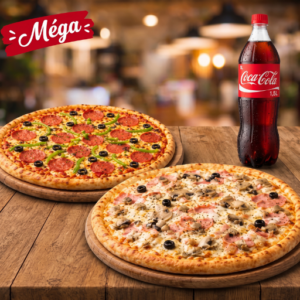 2 Pizzas Méga